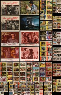 7s0404 LOT OF 159 1960S LOBBY CARDS 1960s incomplete sets from a variety of different movies!