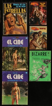 7s0549 LOT OF 6 NON-U.S. TARZAN MAGAZINES 1970s filled with great images & articles!