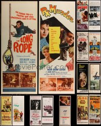 7s0142 LOT OF 17 UNFOLDED INSERTS 1950s-1970s great images from a variety of different movies!