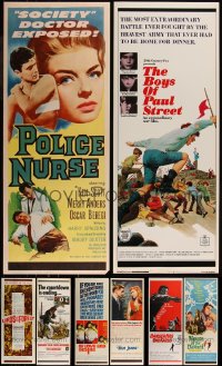7s0148 LOT OF 14 UNFOLDED INSERTS 1960s great images from a variety of different movies!