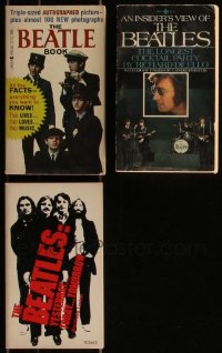 7s0579 LOT OF 3 BEATLES PAPERBACK BOOKS 1964-1974 with great images & biographies!