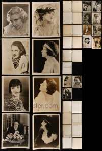 7s0632 LOT OF 18 8X10 STILLS OF FEMALE PORTRAITS 1920s-1940s great images of pretty ladies!