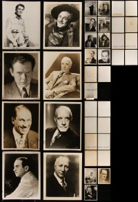 7s0629 LOT OF 19 8X10 STILLS OF MALE PORTRAITS 1920s-1940s great images of leading & supporting men!