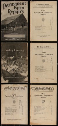 7s0550 LOT OF 6 FARMING MAGAZINES 1910s-1920s filled with argricultural information!