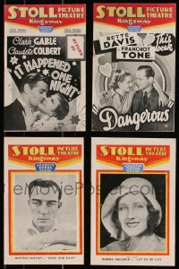 7s0671 LOT OF 4 LOCAL THEATER ENGLISH PROGRAMS 1930s Buster Keaton, It Happened One Night & more!
