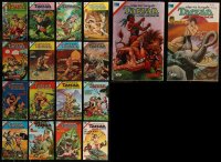 7s0275 LOT OF 18 MEXICAN TARZAN COMIC BOOKS 1979 Edgar Rice Burroughs stories, great cover art!