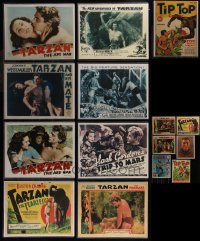 7s0184 LOT OF 15 JOHNNY WEISSMULLER AND BUSTER CRABBE REPRODUCTION POSTERS IN 11X14 SLEEVES 1980s