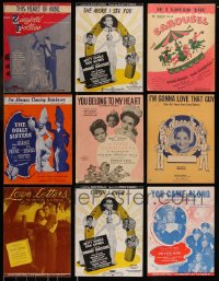 7s0176 LOT OF 12 SHEET MUSIC 1940s songs from a variety of movies & more!