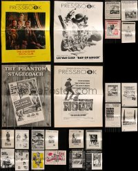 7s0304 LOT OF 31 UNCUT PRESSBOOKS 1950s-1970s advertising for a variety of different movies!