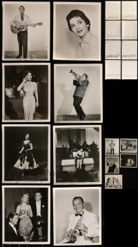 7s0642 LOT OF 13 8X10 STILLS FROM MUSICAL SHORTS 1950s great portraits of singers & more!
