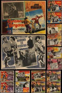 7s0029 LOT OF 20 MEXICAN LOBBY CARDS 1940s-1960s cool scenes from a variety of different movies!