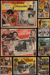 7s0032 LOT OF 17 MEXICAN LOBBY CARDS 1940s-1960s great scenes from a variety of different movies!