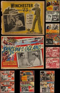 7s0033 LOT OF 16 MEXICAN LOBBY CARDS 1950s-1960s great scenes from a variety of different movies!