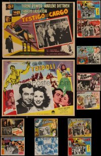 7s0034 LOT OF 15 MEXICAN LOBBY CARDS 1950s-1960s great scenes from a variety of different movies!