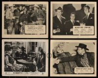 7s0672 LOT OF 4 ENGLISH FRONT OF HOUSE LOBBY CARDS 1940s-1950s scenes from a variety of movies!