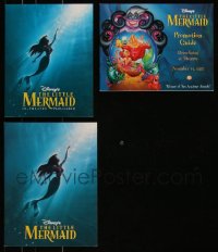 7s0194 LOT OF 17 LITTLE MERMAID PROMOTION ITEMS R1997 Walt Disney underwater cartoon!