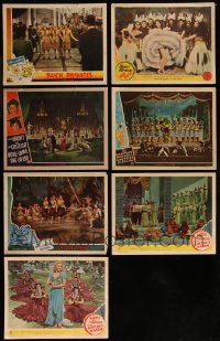 7s0519 LOT OF 7 ABBOTT & COSTELLO LOBBY CARDS 1940s Bud & Lou are in the border art only!