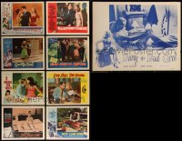 7s0517 LOT OF 9 1950S-60S SEXPLOITATION LOBBY CARDS 1950s-1960s great scenes from several movies!