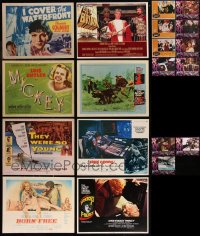 7s0468 LOT OF 43 LOBBY CARDS 1940s-1990s incomplete sets from a variety of different movies!