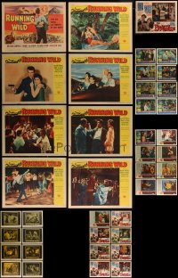 7s0471 LOT OF 41 1950S SEXPLOITATION LOBBY CARDS 1950s complete sets from several movies!