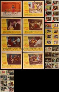 7s0472 LOT OF 40 LOBBY CARDS 1940s-1950s complete sets from several different movies!