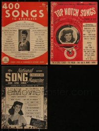 7s0576 LOT OF 3 SONG BOOKS 1941-1942 great music + Rita Hayworth & Dinah Shore on the covers!