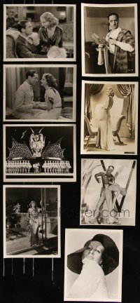 7s0651 LOT OF 8 8X10 STILLS 1930s great scenes & portraits from a variety of different movies!