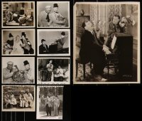 7s0647 LOT OF 9 LAUREL & HARDY LIKELY 1960S RE-RELEASE 8X10 STILLS R1960s great comedy scenes!