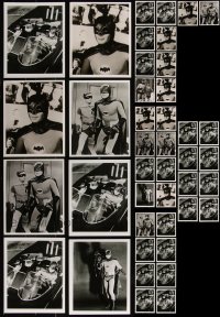 7s0707 LOT OF 42 BATMAN 8X10 REPRO PHOTOS 1980s great images of Adam West & Burt Ward in costume!