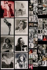 7s0706 LOT OF 58 8X10 REPRO PHOTOS OF HOLLYWOOD ACTRESSES 1980s great portraits of beautiful women!