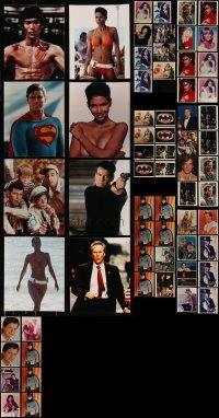 7s0705 LOT OF 64 COLOR 8X10 REPRO PHOTOS 1980s great portraits of top Hollywood stars!
