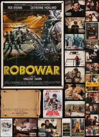 7s0486 LOT OF 28 MISCELLANEOUS POSTERS AND LOBBY CARDS 1970s-1980s a variety of movie images!