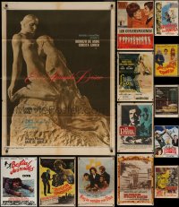 7s0241 LOT OF 14 FOLDED MEXICAN POSTERS 1960s-1970s great images from a variety of movies!