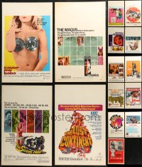 7s0036 LOT OF 23 WINDOW CARDS 1960s great images from a variety of different movies!
