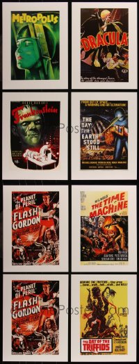 7s0020 LOT OF 9 UNFOLDED HORROR/SCI-FI 12X16 REPRODUCTION POSTERS 1990s all the best images!
