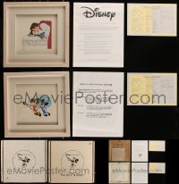 7s0220 LOT OF 2 WALT DISNEY TREASURES FRAMED ART PRINTS 1994 Mickey Mouse, Snow White & more!