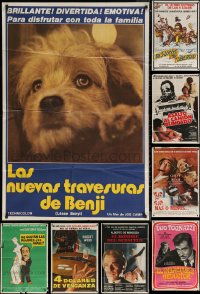 7s0169 LOT OF 15 FOLDED ARGENTINEAN POSTERS 1960s-1980s great images from a variety of movies!
