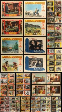 7s0414 LOT OF 132 LOBBY CARDS 1940s-1960s incomplete sets from a variety of different movies!