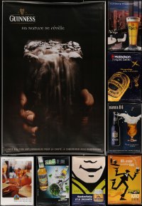 7s0052 LOT OF 10 UNFOLDED DOUBLE-SIDED 47X68 FRENCH BEER ADVERTISING POSTERS 1990s-2000s cool!