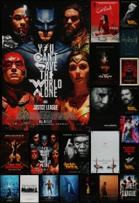 7s0732 LOT OF 25 UNFOLDED MOSTLY DOUBLE-SIDED 27X40 ONE-SHEETS 1990s-2010s cool movie images!