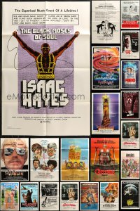 7s0350 LOT OF 35 FOLDED ONE-SHEETS 1970s-1980s great images from a variety of different movies!