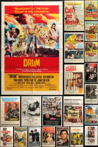 7s0354 LOT OF 31 FOLDED ONE-SHEETS 1950s-1980s great images from a variety of different movies!