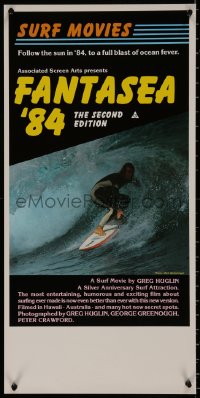 7t0009 FANTASEA '84 Aust daybill 1984 great close up surfing photo, a blast of ocean fever!