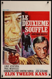 7t0083 SECOND BREATH Belgian 1966 Le Deuxieme Souffle, Jean-Pierre Melville, art of Lino Ventura!