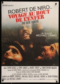 7t0309 DEER HUNTER French 15x21 1979 Michael Cimino, De Niro, Walken and Savage in submerged cage!