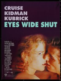 7t0315 EYES WIDE SHUT French 16x21 1999 Stanley Kubrick, romantic c/u of Tom Cruise & Nicole Kidman!