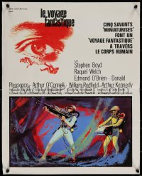 7t0316 FANTASTIC VOYAGE French 18x22 1967 Richard Fleischer sci-fi, cool completely different art!