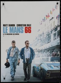 7t0318 FORD V FERRARI teaser French 15x21 2019 Bale, Damon, American dream, Le Mans '66!