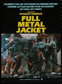 7t0321 FULL METAL JACKET teaser French 16x22 1987 Kubrick, Matthew Modine & wounded Arliss Howard!