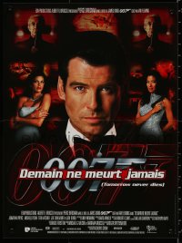 7t0361 TOMORROW NEVER DIES French 16x21 1997 Pierce Brosnan as Bond, Michelle Yeoh, Teri Hatcher!